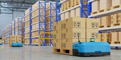 Illustration of Our Global Network connecting continents with shipping routes